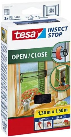 Tesa Insect Stop Fliegengitter zum Öffnen & Schließen 130 x 150 cm Tesa Insect Stop Fliegengitter zum Öffnen & Schließen 130 x 150 cm