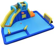 Costway Aufblasbarer Wasserpark 6-in-1 mit Wasserrutsche Costway Aufblasbarer Wasserpark 6-in-1 mit Wasserrutsche