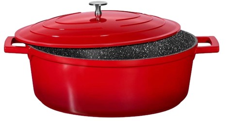 Stoneline Gourmet Bräter mit Aluguss-Deckel 32 x 25 cm Stoneline Gourmet Bräter mit Aluguss-Deckel 32 x 25 cm