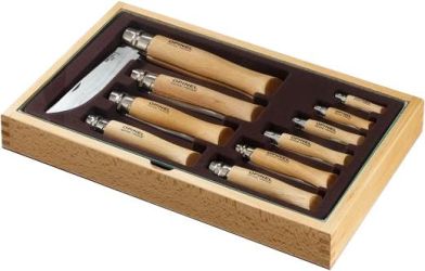 Opinel Vitrine 10 Edelstahlmesser