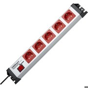 Kopp Steckdosenleiste mit ÜSS, rot/grau, 5-fach, 5xSchuko, mit Schalter, 1,4m Zuleitung Kopp Steckdosenleiste mit ÜSS, rot/grau, 5-fach, 5xSchuko, mit Schalter, 1,4m Zuleitung