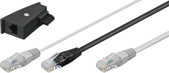 Wentronic Goobay RJ-45 Y-Kabel inkl. TAE-Adapter (95286)