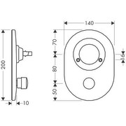 Hansgrohe - Umrüstset Kugel auf M3 Wannenmischer - 96385000 (chrom) Hansgrohe - Umrüstset Kugel auf M3 Wannenmischer - 96385000 (chrom)