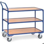 NiNeKa Leichte Tischwagen 3 Böden, Griff hochstehend L x B 850 x 500 mm NiNeKa Leichte Tischwagen 3 Böden, Griff hochstehend L x B 850 x 500 mm