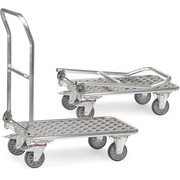 NiNeKa Alu-Klappwagen Schiebebügel auf Plattform klappbar Ausführung 1 NiNeKa Alu-Klappwagen Schiebebügel auf Plattform klappbar Ausführung 1