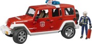 Bruder Jeep Wrangler Unlimited Rubicon Feuerwehrfahrzeug mit Feuerwehrmann Bruder Jeep Wrangler Unlimited Rubicon Feuerwehrfahrzeug mit Feuerwehrmann