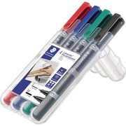 Staedtler Lumocolor permanent duo Marker 4 Stk. Staedtler Lumocolor permanent duo Marker 4 Stk.