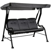 Outsunny Hollywoodschaukel 3-Sitzer 200 x 120 x 170 cm Outsunny Hollywoodschaukel 3-Sitzer 200 x 120 x 170 cm