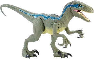 Mattel Jurassic World Riesendino Velociraptor Blue (GCT93)