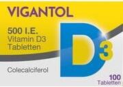 WICK Pharma Vigantol Vitamin D3 500 I.E. Tabletten 100 Stk. WICK Pharma Vigantol Vitamin D3 500 I.E. Tabletten 100 Stk.