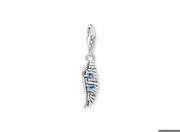 Thomas Sabo Charm-Anhänger Phönix Feder mit blauen Steinen silber (1905-644-1) Thomas Sabo Charm-Anhänger Phönix Feder mit blauen Steinen silber (1905-644-1)