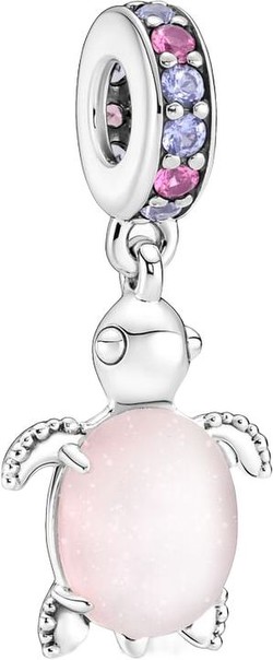 Pandora Rosafarbene Meeresschildkröte Murano-Glas Charm-Anhänger (798939C02) Pandora Rosafarbene Meeresschildkröte Murano-Glas Charm-Anhänger (798939C02)