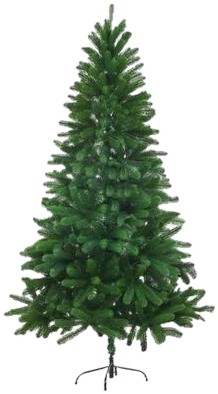 vidaXL Künstlicher Weihnachtsbaum Naturgetreue Nadeln Grün 150 cm