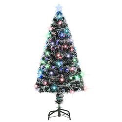 vidaXL Künstlicher Weihnachtsbaum mit Ständer/LED Fiberoptik 120 cm vidaXL Künstlicher Weihnachtsbaum mit Ständer/LED Fiberoptik 120 cm