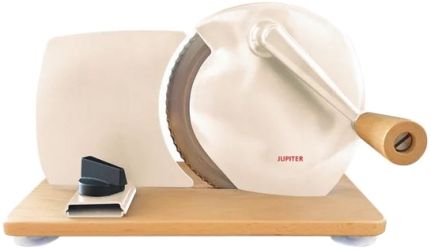 Jupiter Hand-Allesschneider mit Holzplatte