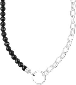 Thomas Sabo Charm-Kette mit schwarzen Onyx-Beads (KE2188-130-11)
