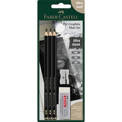 Faber-Castell Pitt Graphite Matt Set 5-tlg. (115296) Faber-Castell Pitt Graphite Matt Set 5-tlg. (115296)