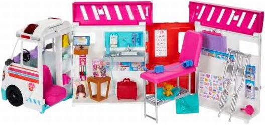 Mattel Barbie 2-in-1 Krankenwagen Spielset (HKT79)