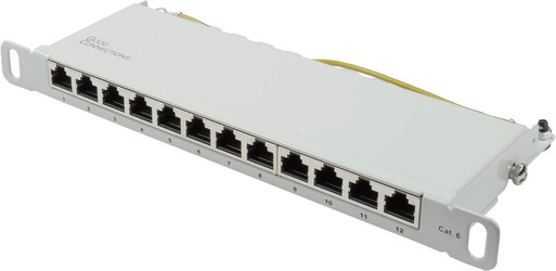 Good Connections Patch Panel 10" Cat. 6 12-Port (GC-N0126)