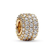 Pandora Funkelndes Dreireihiges Pavé-Charm (762820C01)