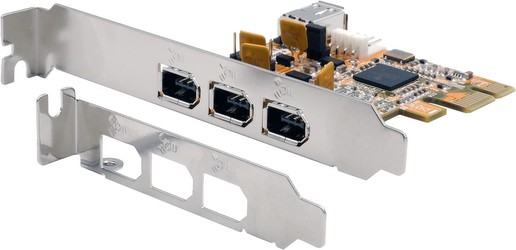 Exsys FireWire 1394A PCIe Karte mit 3+1 Ports (EX-16500E-2)