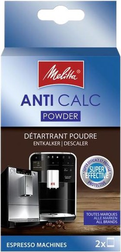 Melitta Anti Calc Pulver für Kaffeevollautomaten 2 x 40 g