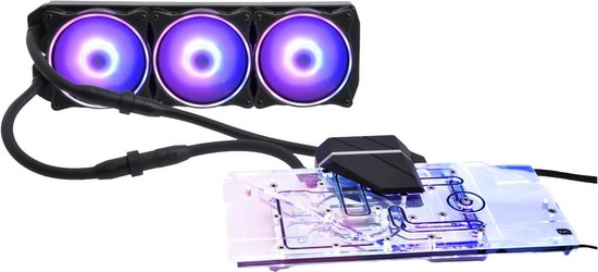 Alphacool Eiswolf 2 AIO 360 mm Radeon RX 6800/6800XT Gaming Trio X mit Backplate (14422) Alphacool Eiswolf 2 AIO 360 mm Radeon RX 6800/6800XT Gaming Trio X mit Backplate (14422)