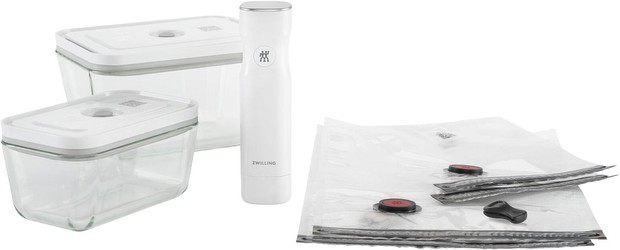 Zwilling Fresh & Save Vakuum Starterset Glas / M/L, 7-tlg. (36806-007)