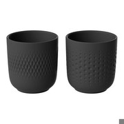 Villeroy & Boch Manufacture Collier Becher Set schwarz 2-tlg. Villeroy & Boch Manufacture Collier Becher Set schwarz 2-tlg.
