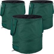 Relaxdays Pop Up Laubsack 3x 60 L (10040141)
