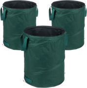 Relaxdays Pop Up Laubsack 3x 90 L (10040142)