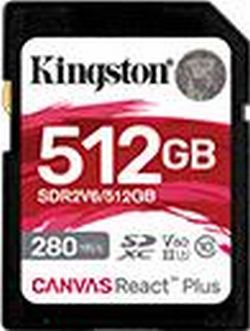 Kingston Canvas React Plus V60 R280/W150 SDXC 512GB (SDR2V6/512GB)