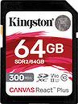 Kingston Canvas React Plus R300/W260 SDXC 64GB (SDR2/64GB)