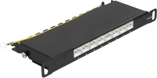 Delock 10" Patchpanel 8 Port Cat.6A 0,5 HE (66870)