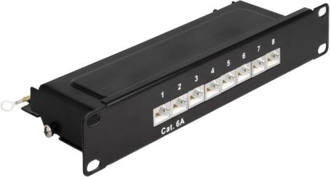 Delock 10" Patchpanel 8 Port Cat.6A 1 HE (66872)