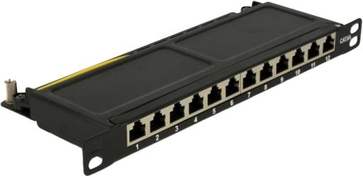 Delock 10" Patchpanel 12 Port Cat.6A 0,5 HE (43312)
