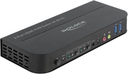 Delock HDMI KVM Switch 4K 60 Hz mit USB 3.0 und Audio (11481)