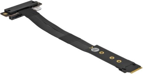 Delock M.2 Key M zu PCIe x4 NVMe Adapter gewinkelt 20 cm (64132) Delock M.2 Key M zu PCIe x4 NVMe Adapter gewinkelt 20 cm (64132)