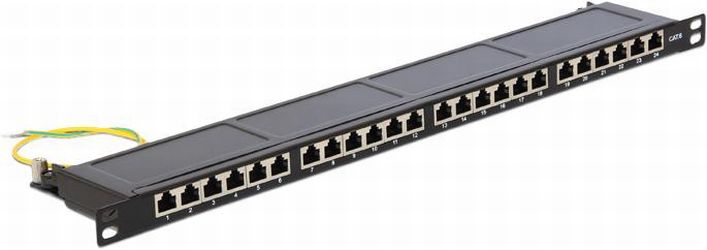 Delock 19" Patchpanel 24 Port Cat.6 0,5 HE (43316)