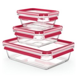 Emsa Clip & Close Glas 3er-Set 0,45 + 0,8 + 2 l Emsa Clip & Close Glas 3er-Set 0,45 + 0,8 + 2 l