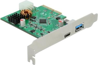 Delock PCIe x4 zu 1 x extern USB-C 3.2 Gen 2 + USB-A 3.2 Gen 2 (89001) Delock PCIe x4 zu 1 x extern USB-C 3.2 Gen 2 + USB-A 3.2 Gen 2 (89001)