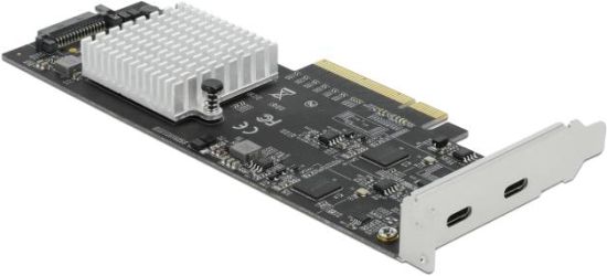 Delock PCI Express x8 Karte zu 2 x extern USB 3.2 Gen 2x2 Type-C (89009)