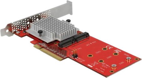 Delock PCI Express x8 Karte zu 2 x intern NVMe M.2 Key M (90305) Delock PCI Express x8 Karte zu 2 x intern NVMe M.2 Key M (90305)