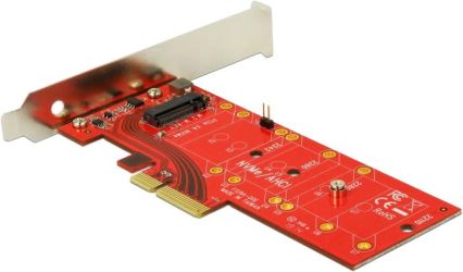 Delock PCIe x4 > 1 x intern NVMe M.2 Key M 110 mm mit Kühlkörper (89577)