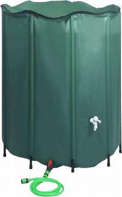 vidaXL Regenwassertank Faltbar mit Hahn 1000 l (48607)