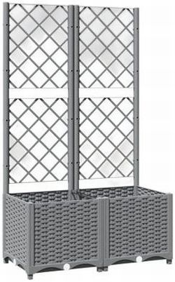 vidaXL Pflanzkübel mit Rankgitter 80 x 40 x 136 cm (153272) vidaXL Pflanzkübel mit Rankgitter 80 x 40 x 136 cm (153272)