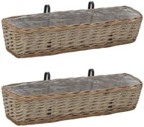 vidaXL Balkon-Blumenkasten 80 cm 2 Stk. (287642) Preisvergleich |  guenstiger.de