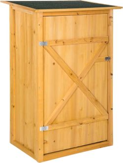 tectake Gartenschrank Taman mit Flachdach