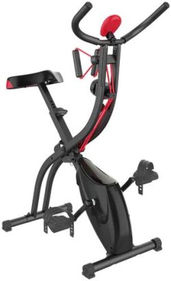 Vitalmaxx Heimtrainer Fitness Bike mit Expanderbänder