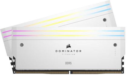 Corsair Dominator Titanium RGB DDR5-6000 32GB Kit (CMP32GX5M2B6000C30W) Corsair Dominator Titanium RGB DDR5-6000 32GB Kit (CMP32GX5M2B6000C30W)